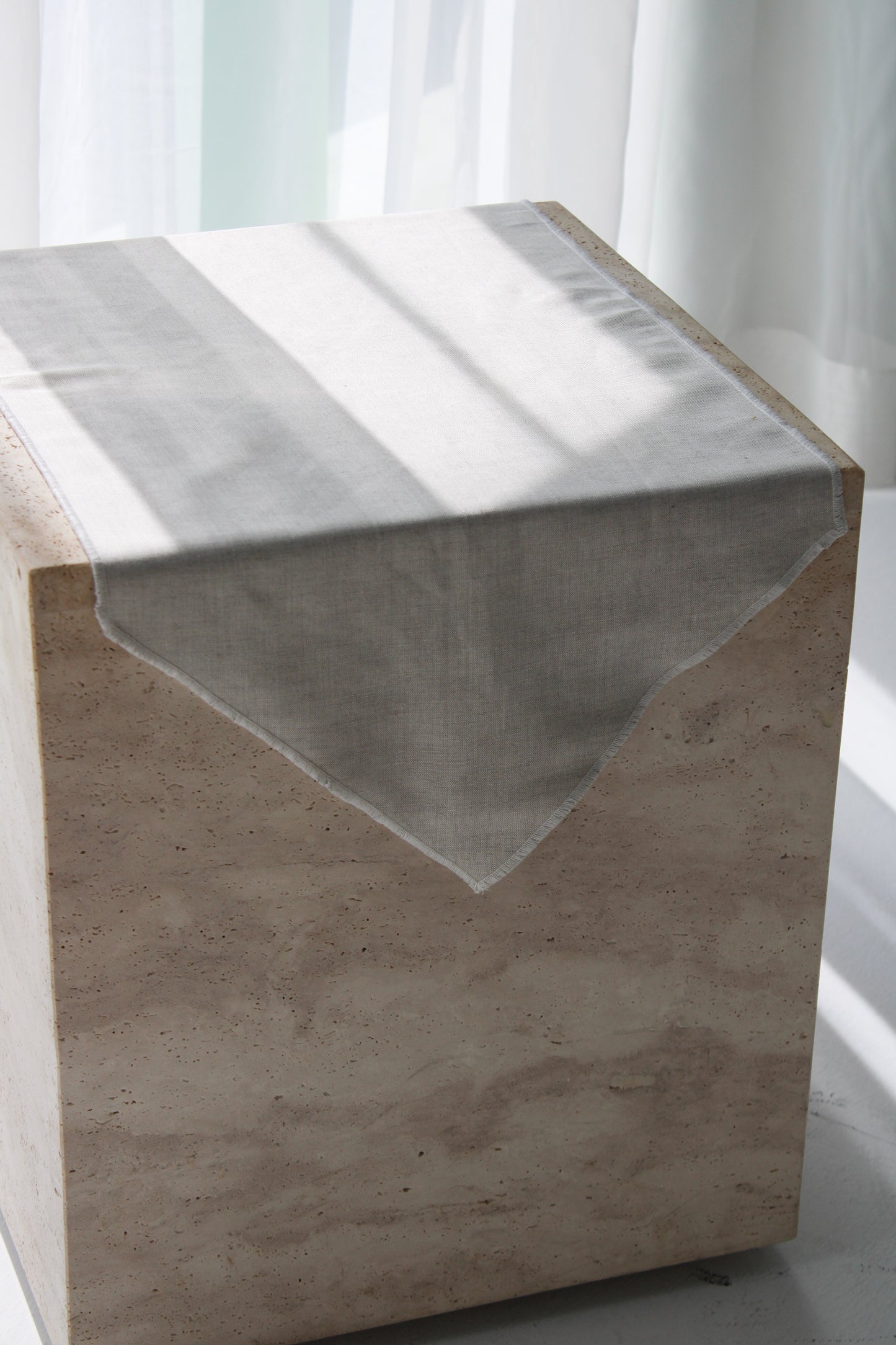 Linen Table Runner with unique Arabic calligraphy